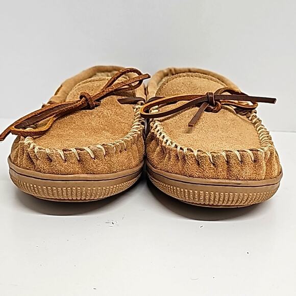 Florsheim Shoe Co Men's Cozzy Leather Moccasin House Slippers Size 8W - Picture 7 of 10